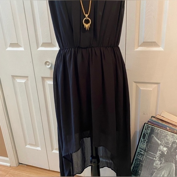 Doe & Rae High Low Halter Dress Size Small Sage Green - Picture 4 of 12